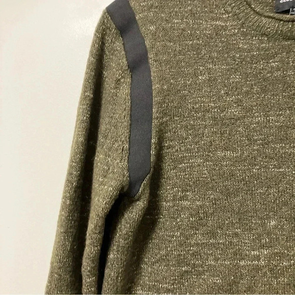 Club  Monaco cotton wool yak hair blend army green sweater - Picture 7 of 7
